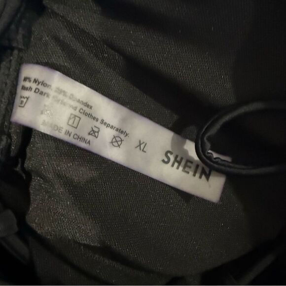 SHEIN Black Classic One Piece Swimsuit - Picture 7 of 7